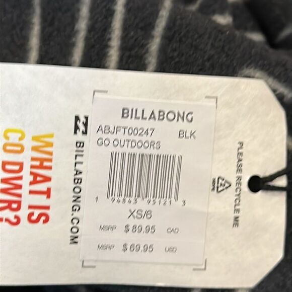 BILLABONG PULLOVER HOODED SWEATSHIRT WATER RESISTANT KANGAROO POCKET SIZE XS NWT - Picture 5 of 5